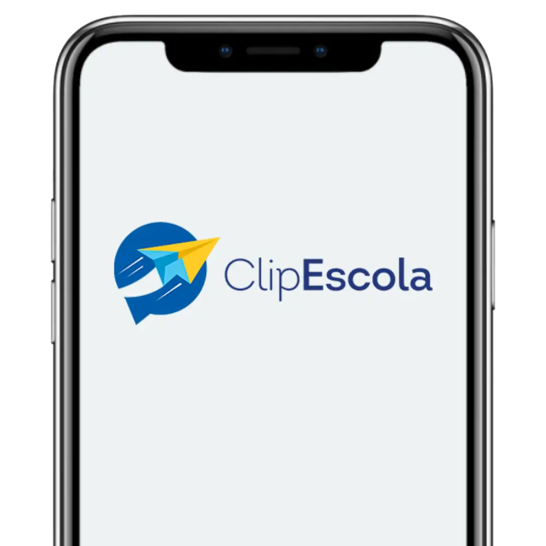 App ClipEscola no celular